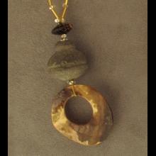 Collier en perles Tumaco et pierres fines